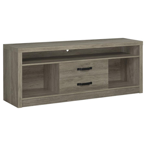 Burke - 2-Drawer TV Console - Gray Driftwood Unique Piece Furniture