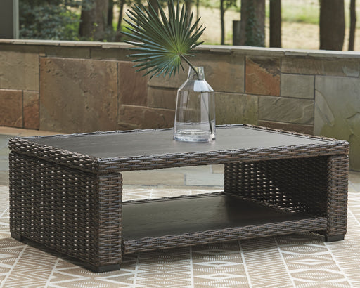 Grasson - Brown - Rectangular Cocktail Table Unique Piece Furniture