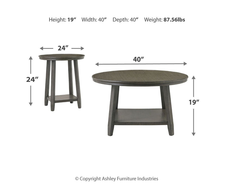 Caitbrook - Gray - Occasional Table Set (Set of 3) Unique Piece Furniture