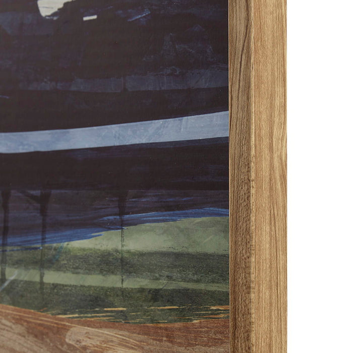 Abstract Landscape Diptych 2 Piece Framed Glass Wall Art Set