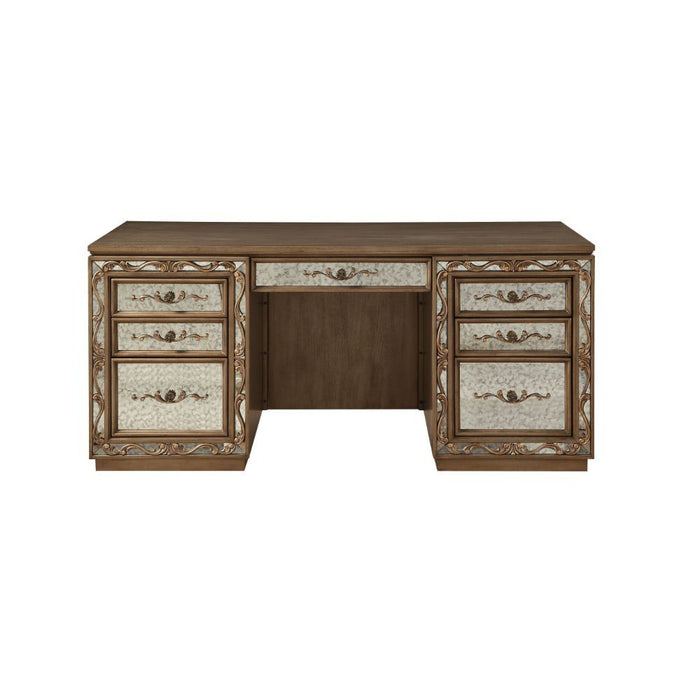 Orianne - Desk - Antique Gold Unique Piece Furniture