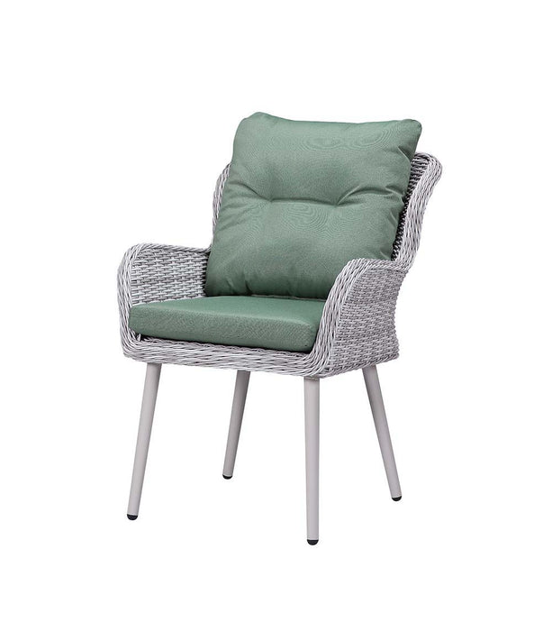 Jenneva - Patio Set - Night Green Fabric & Gray Finish Unique Piece Furniture