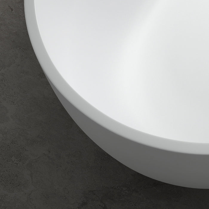 59" Solid Surface Bathtub For Bathroom - White