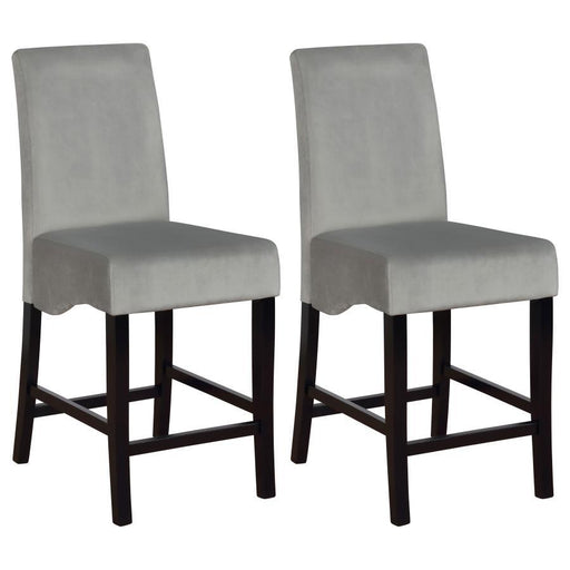 Stanton - Upholstered Counter Height Chairs (Set of 2) - Gray And Black Unique Piece Furniture