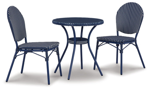 Odyssey Blue - Blue - Chairs W/Table Set (Set of 3) Unique Piece Furniture