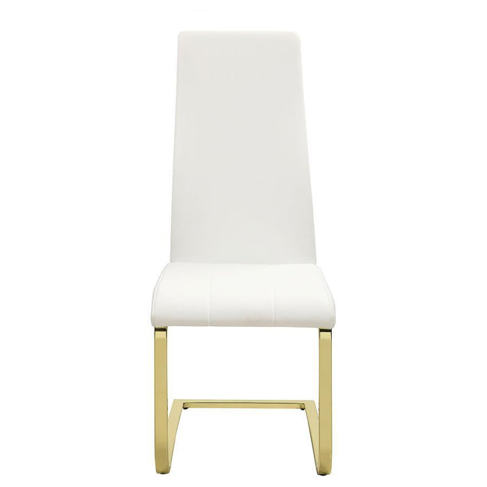 Montclair - Side Chairs (Set of 4) - White And Rustic Brass Unique Piece Furniture