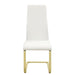 Montclair - Side Chairs (Set of 4) - White And Rustic Brass Unique Piece Furniture