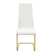 Montclair - Side Chairs (Set of 4) - White And Rustic Brass Unique Piece Furniture