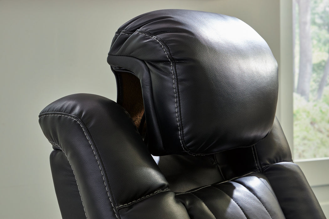 Caveman Den - Power Recliner/ Adj Headrest - Midnight