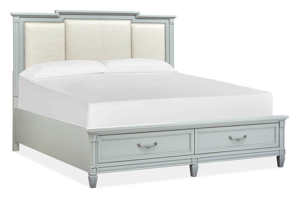 Glenbrook - Complete Panel Storage Bed With Upholstered Headboard