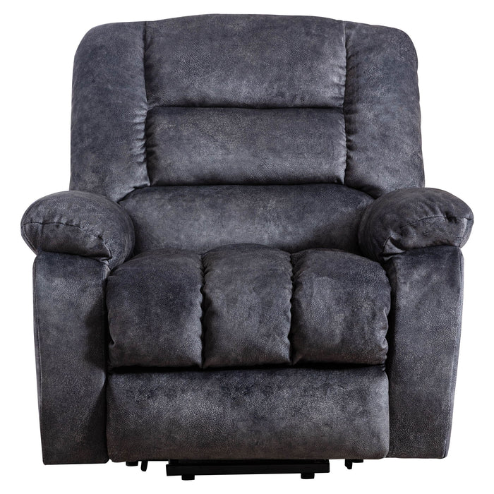 Electric Lift Recliner With Heat Therapy And Massage, Suitable For The Elderly, Heavy Recliner, With Modern Padded Arms And Back, Gray