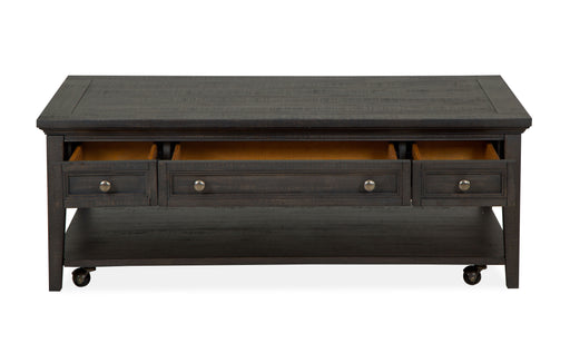 Westley Falls - Rectangular Cocktail Table With Casters - Graphite Unique Piece Furniture