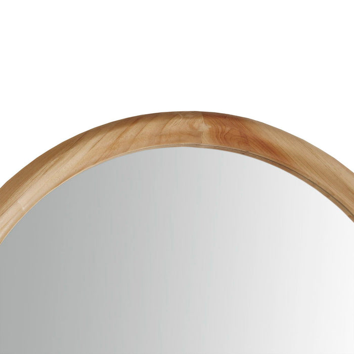 Arched Wood Wall Mirror