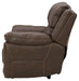 Dunleith - Chocolate - Zero Wall Recliner W/pwr Hdrst Unique Piece Furniture