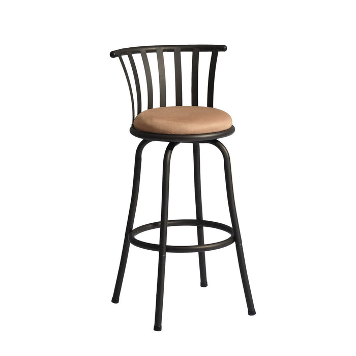 Swivel Counter Height Bar Stools (Set of 2) Brown