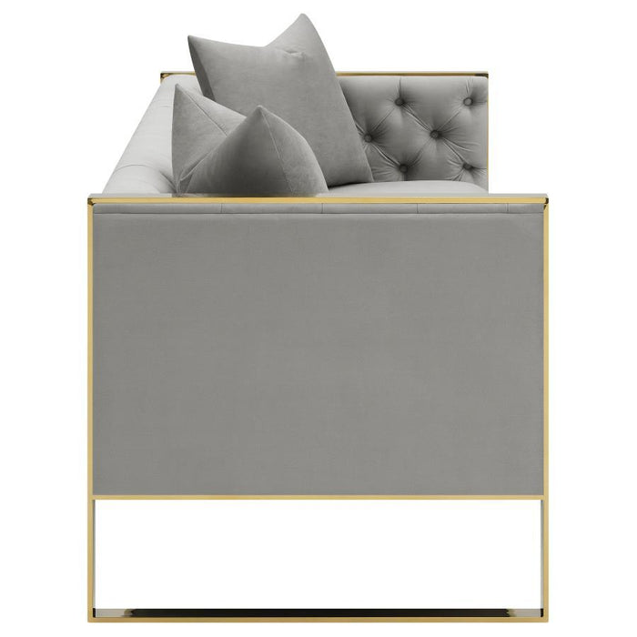 Eastbrook - Tufted Back Sofa - Gray Unique Piece Furniture