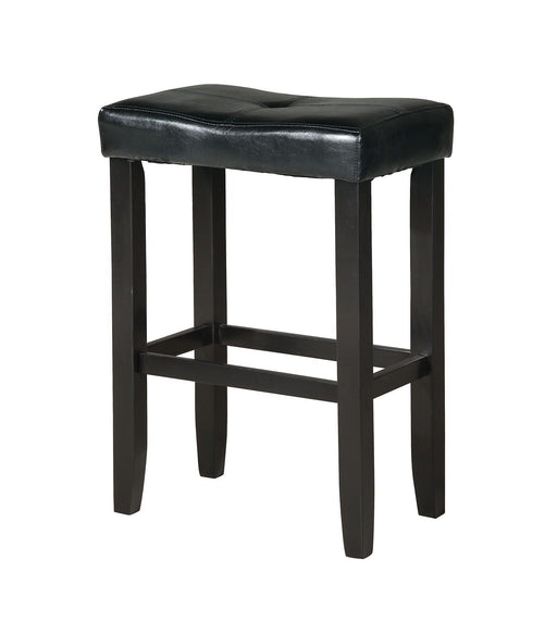 Micha - Stool (Set of 2) - Black PU & Black Unique Piece Furniture