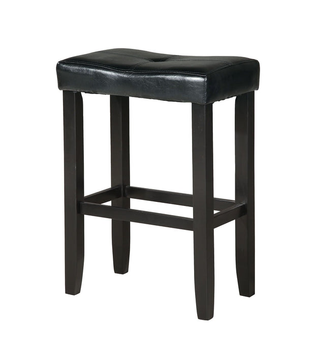 Micha - Stool (Set of 2) - Black PU & Black Unique Piece Furniture Furniture Store in Dallas and Acworth, GA serving Marietta, Alpharetta, Kennesaw, Milton