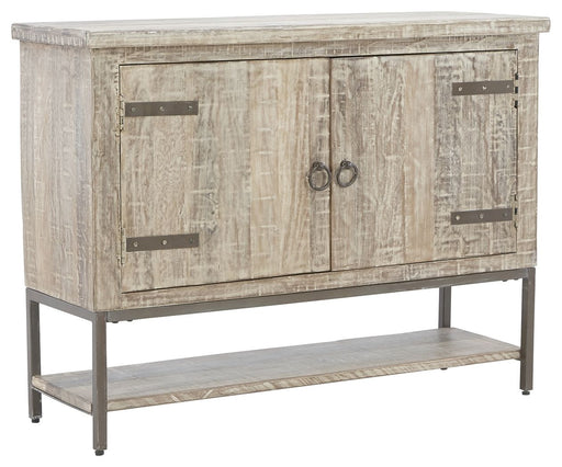 Laddford - Whitewash - Accent Cabinet - 2-shelves Unique Piece Furniture