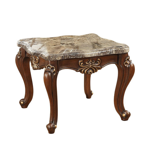 Shalisa - End Table - Marble & Walnut Unique Piece Furniture