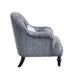 Gaura - Chair - Pattern Gray Velvet Unique Piece Furniture
