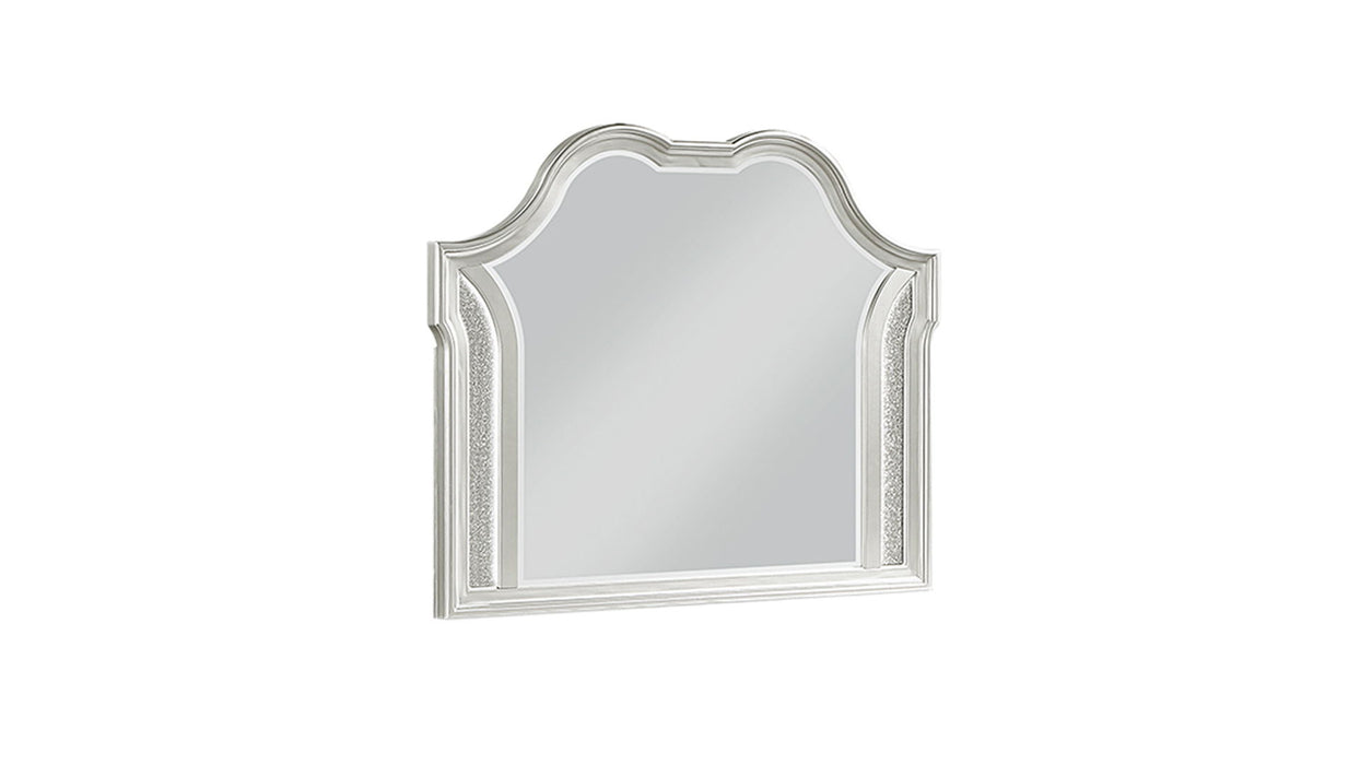 Paris Mirror Made With Wood In Metallic Gray