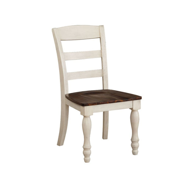 Britta - Side Chair (Set of 2) - Walnut & White Washed Unique Piece Furniture