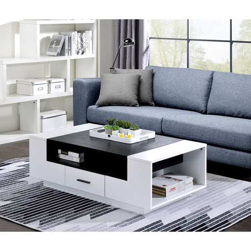 Armour - Coffee Table - White & Black Unique Piece Furniture