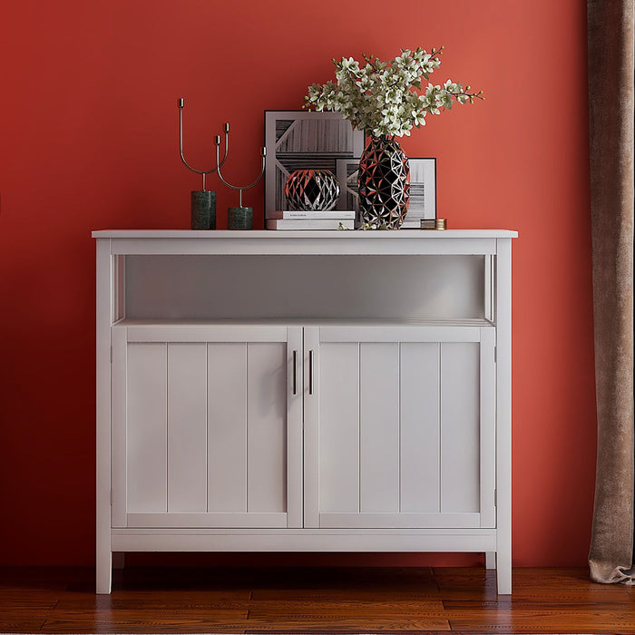 Kitchen Storage Sideboard And Buffet Server Cabinet - White