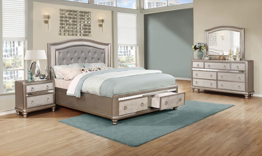 Bling Game - Upholstered Storage Bed Bedroom Set Unique Piece Furniture