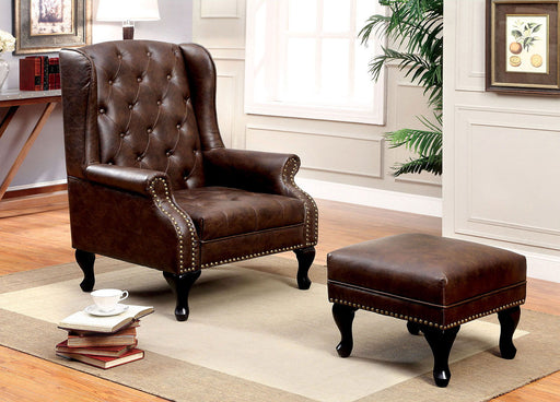Vaugh - Ottoman - Rustic Brown Unique Piece Furniture
