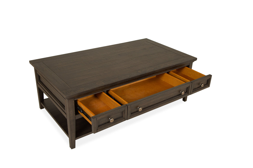 Westley Falls - Rectangular Cocktail Table With Casters - Graphite Unique Piece Furniture