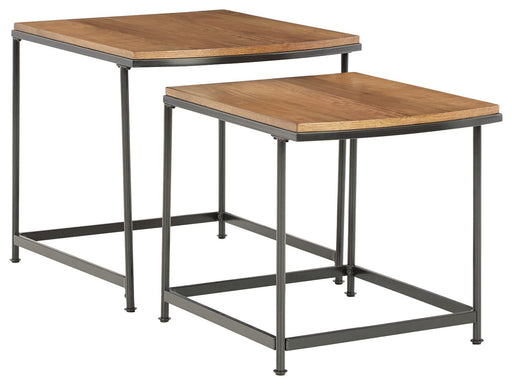 Drezmoore - Light Brown / Black - Nesting End Tables (Set of 2) Unique Piece Furniture