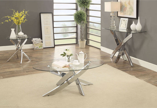 Laila - Sofa Table - Pearl Silver Unique Piece Furniture