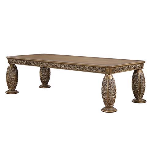 Constantine - Dining Table - Brown & Gold Finish Unique Piece Furniture