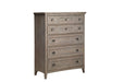 Paxton Place - Wood Drawer Chest - Dove Tail Grey Unique Piece Furniture
