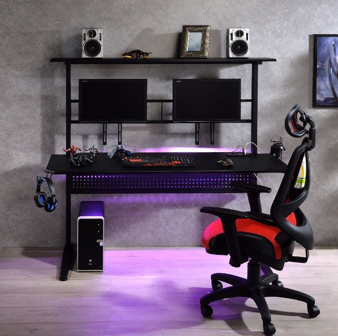 Canzi - Gaming Table - Black Finish Unique Piece Furniture
