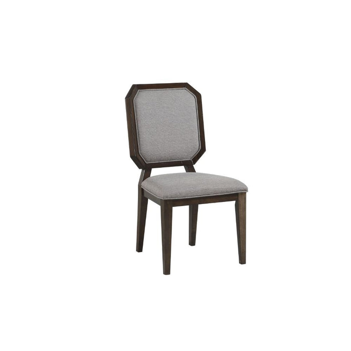 Selma - Side Chair (Set of 2) - Gray Fabric & Tobacco Unique Piece Furniture