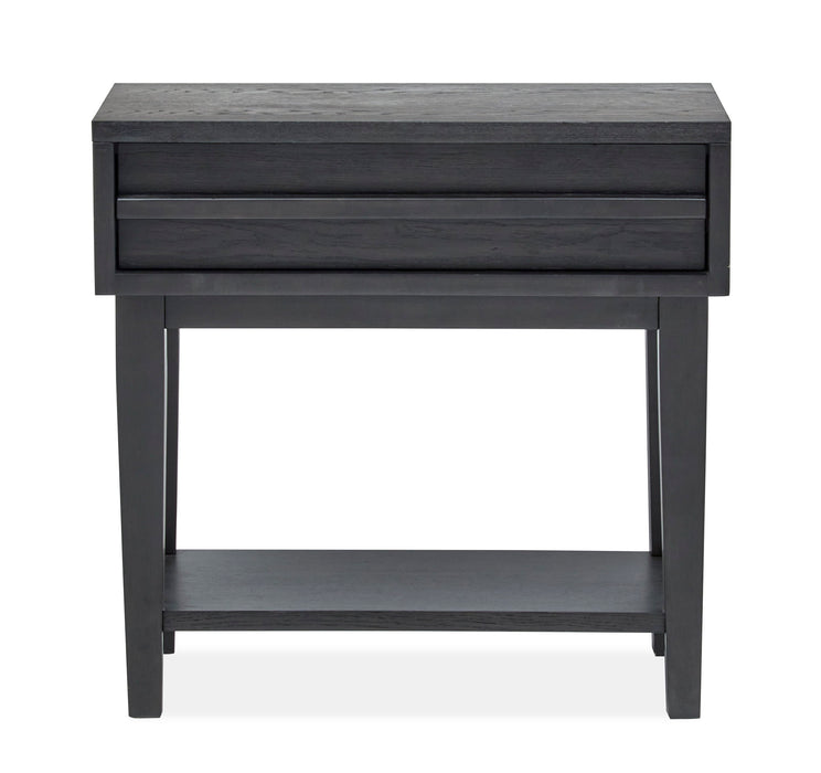 Lindon - Dark Open Nightstand - Coffee Bean