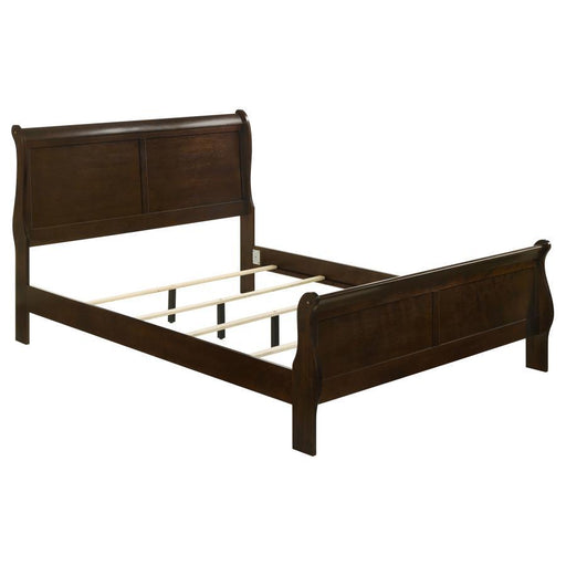 Louis Philippe - Panel Sleigh Bed Unique Piece Furniture
