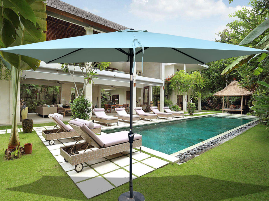 6 X 9 Ft Patio Umbrella Outdoor Waterproof Umbrella With Crank And Push Button Tilt Without Flap For Garden Backyard Pool Swimming Pool Market