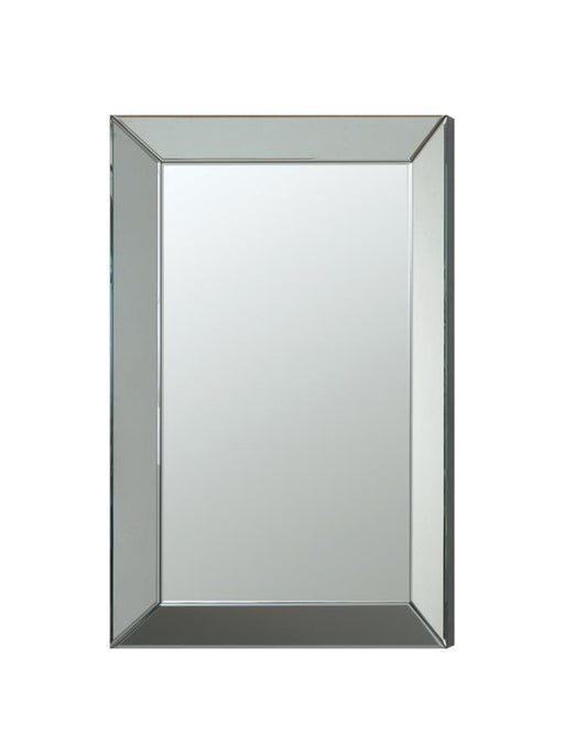 Pinciotti - Rectangular Beveled Wall Mirror - Silver Unique Piece Furniture