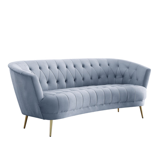 Bayram - Sofa - Light Gray Velvet Unique Piece Furniture