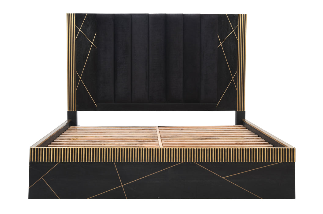 Allure King Bed - Gold