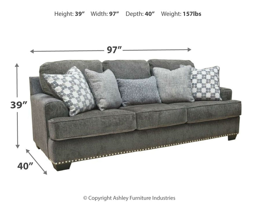Locklin - Carbon - Sofa Unique Piece Furniture