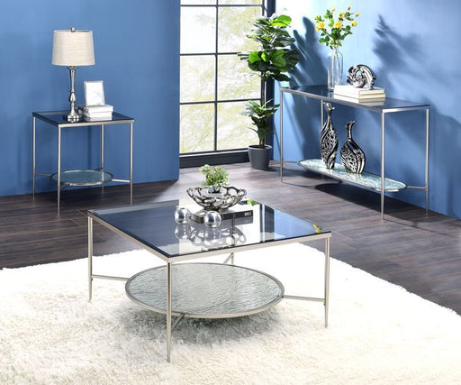 Adelrik - End Table - Glass & Chrome Finish Unique Piece Furniture