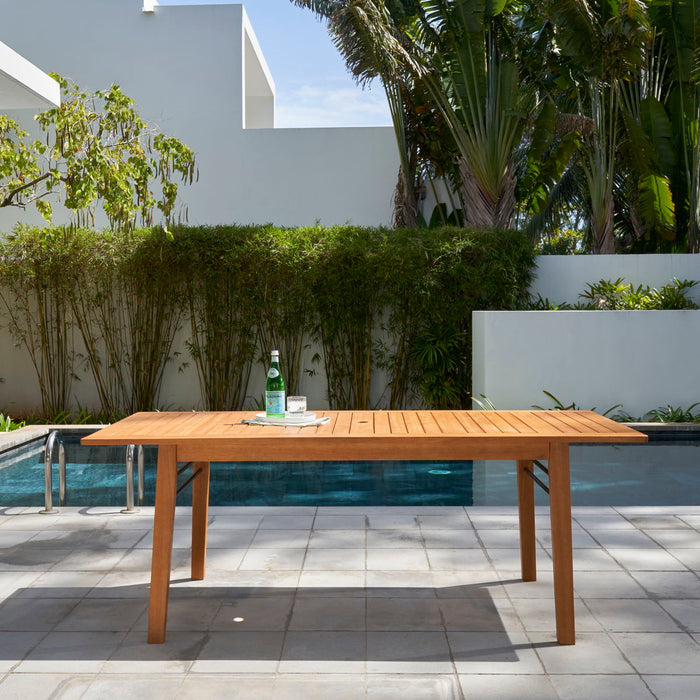 Gloucester Contemporary Patio Wood Dining Table