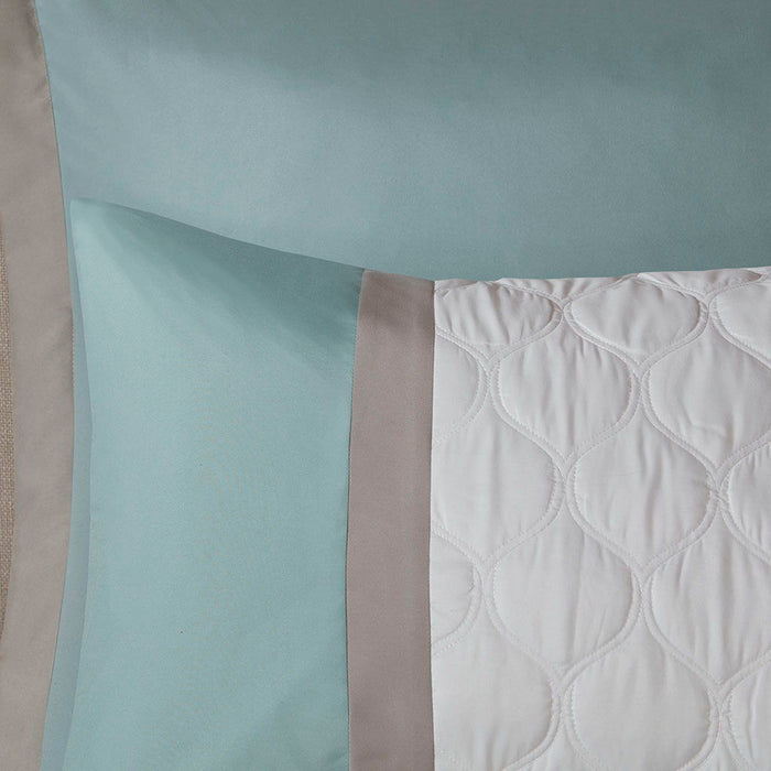 8 Piece Comforter Set In Seafoam