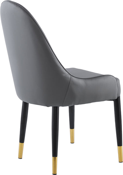 (Set of 2) Modern Leather Dining Chair Upholstered Accent Dining Chair