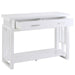 Schmitt - Rectangular 2-Drawer Sofa Table - High Glossy White Unique Piece Furniture